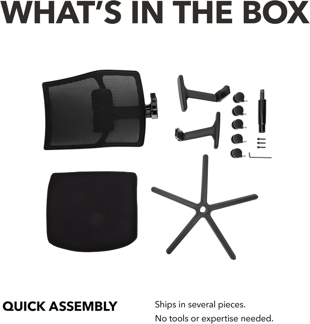 2.0 Mid‑Back Ergonomic Office Chair, Mesh Task Seating with Lumbar Support, Advanced Synchro‑Tilt