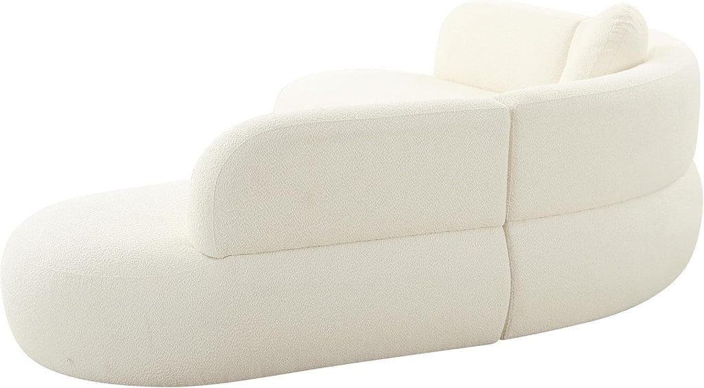 Furniture Broohah Cream Boucle Sectional