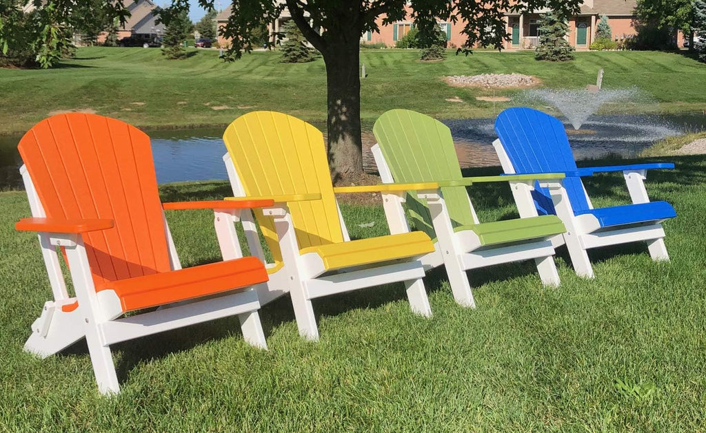 Poly Classic King Size Folding Adirondack Chair