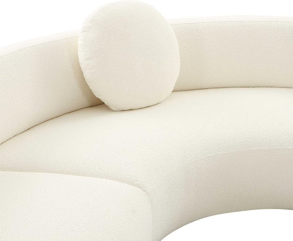 Furniture Broohah Cream Boucle Sectional